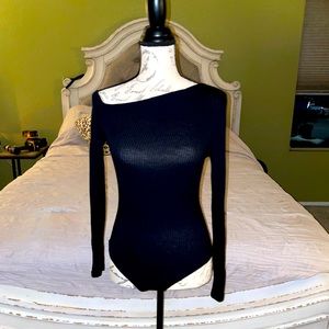 FASHION NOVA black bodysuit off the shoulder